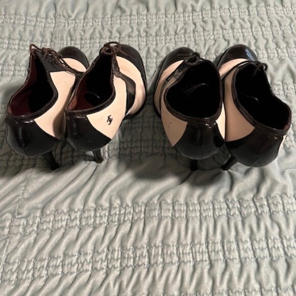 Chanel Women's size 9.5 stiletto heeled saddle oxfords - Picture 2 of 4